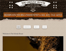 Tablet Screenshot of banffgrizzlyhouse.com